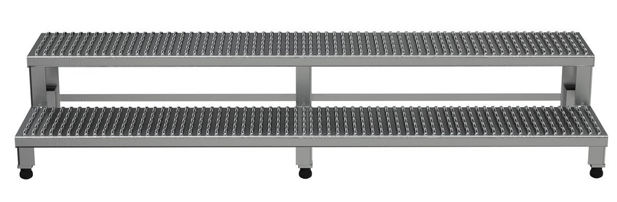 72" x 24" Aluminum Adjustable Serrated Step Mate Stand