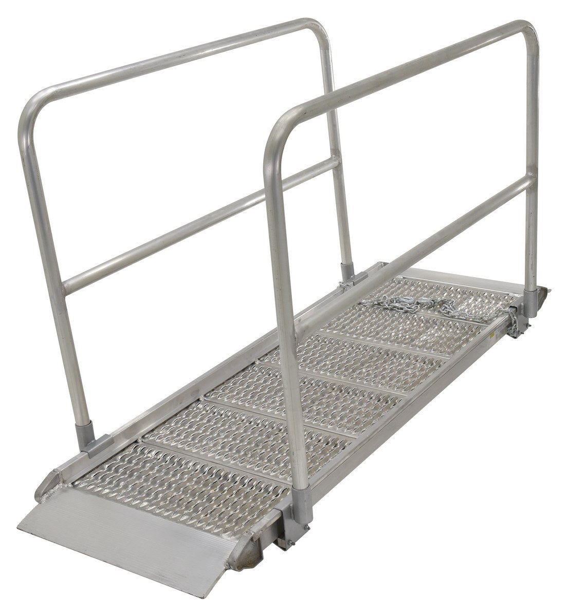 ALUM GRIP WALK RAMP W/RAIL 29.38 X 85