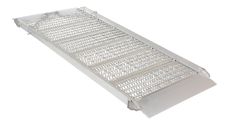 38"W x 7'L Grating Style Aluminum Walk Ramp