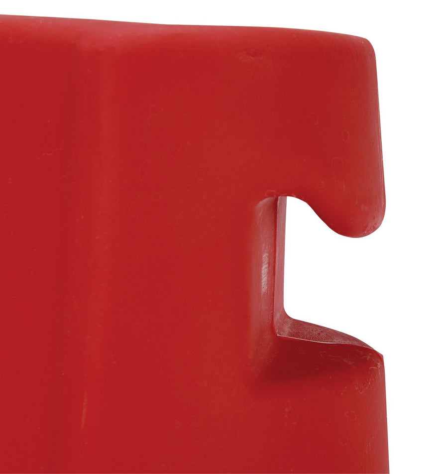 STACKABLE POLY BARRICADE RED - Model BCD-7636-RD