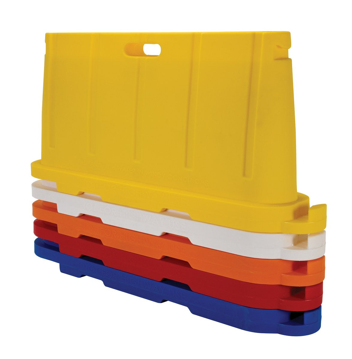 STACKABLE POLY BARRICADE BLUE - Model BCD-7636-BL