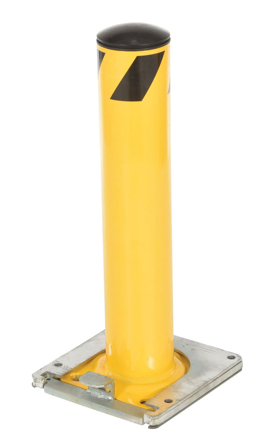 24"H x 4.5"D Removable Surface Mounted Steel Bollard