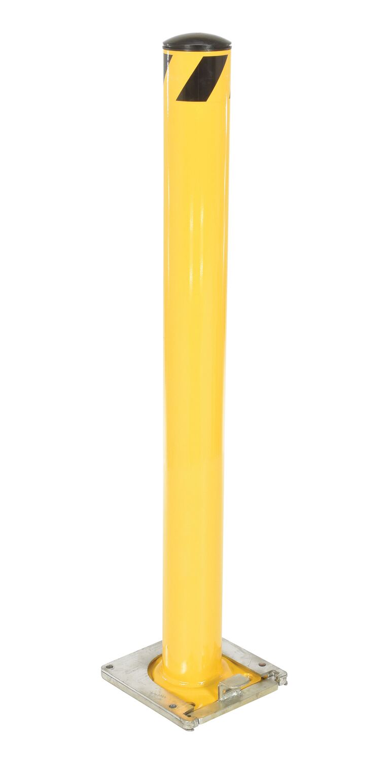 48"H x 4.5"D Removable Surface Mounted Steel Bollard