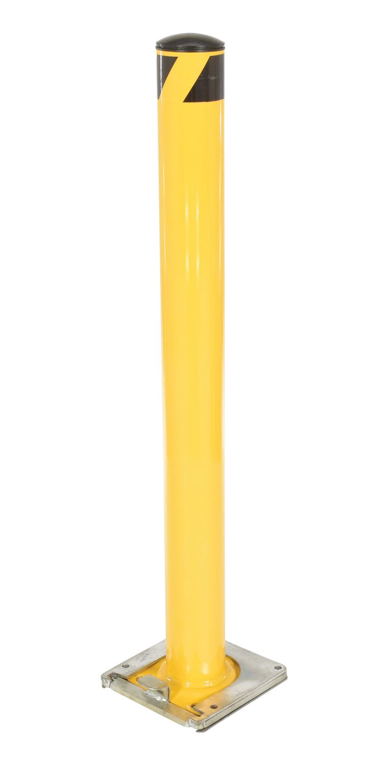 48"H x 4.5"D Removable Surface Mounted Steel Bollard
