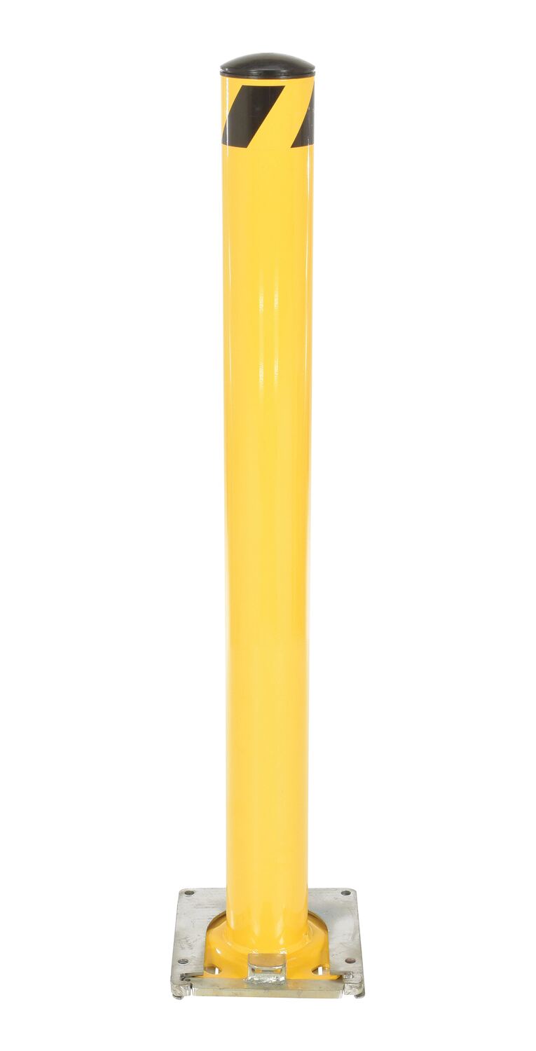 48"H x 4.5"D Removable Surface Mounted Steel Bollard