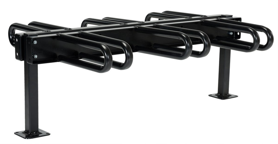 40"L x 28"W x 26"H Ground Flange Bicycle Storage Rack