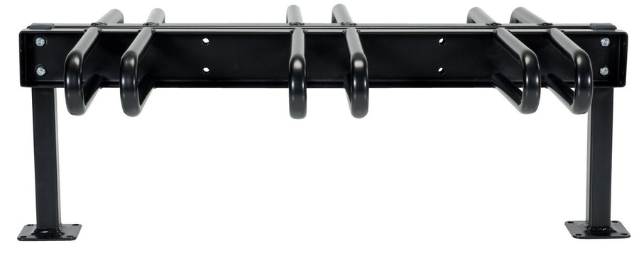 40"L x 28"W x 26"H Ground Flange Bicycle Storage Rack