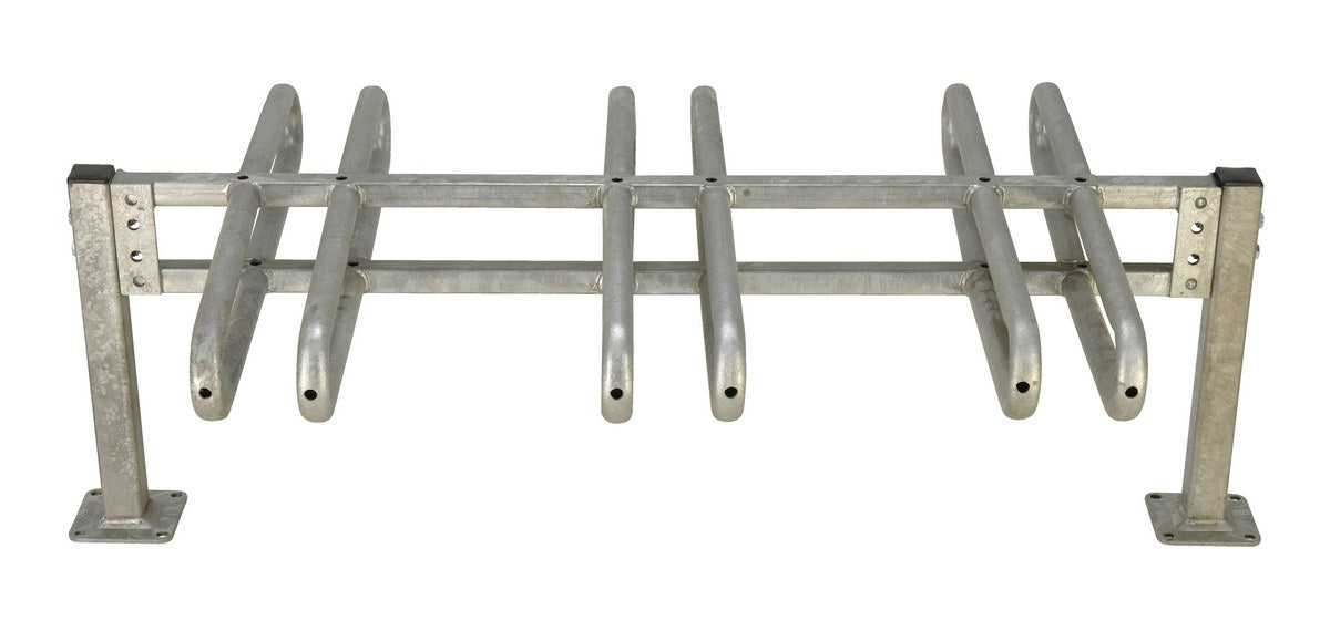 GALVANIZED BICYCLE RACK 45.88X25X14.38 - Model BR-M3D-GAL