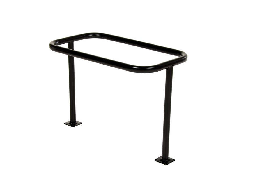 36"L x 20"W x 26"H Ground Flange Bicycle Storage Rack
