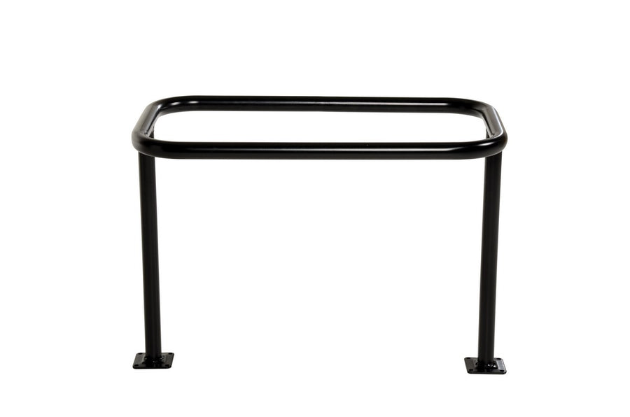 36"L x 20"W x 26"H Ground Flange Bicycle Storage Rack
