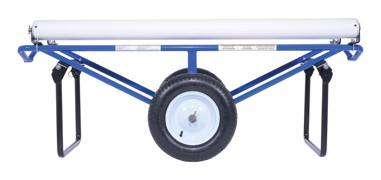 Portable Carpet Dispenser Dolly w/ Fully Pneumatic Wheels