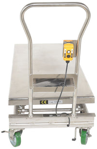 Thumbnail for Stainless Steel12V DC Long Deck Cart 1000 Lb. Capacity Silver