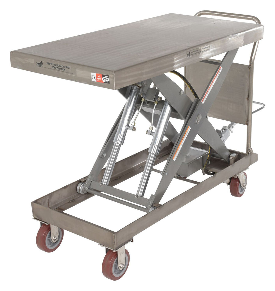 PARTIALLY SS ELEVATING CART 2K 24 X 47