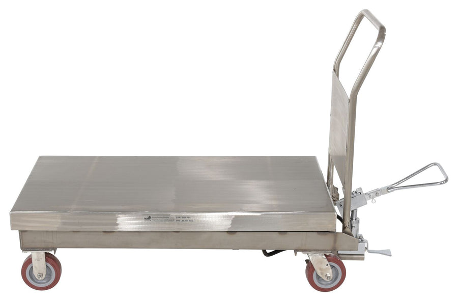 PARTIALLY SS ELEVATING CART 2K 24 X 47