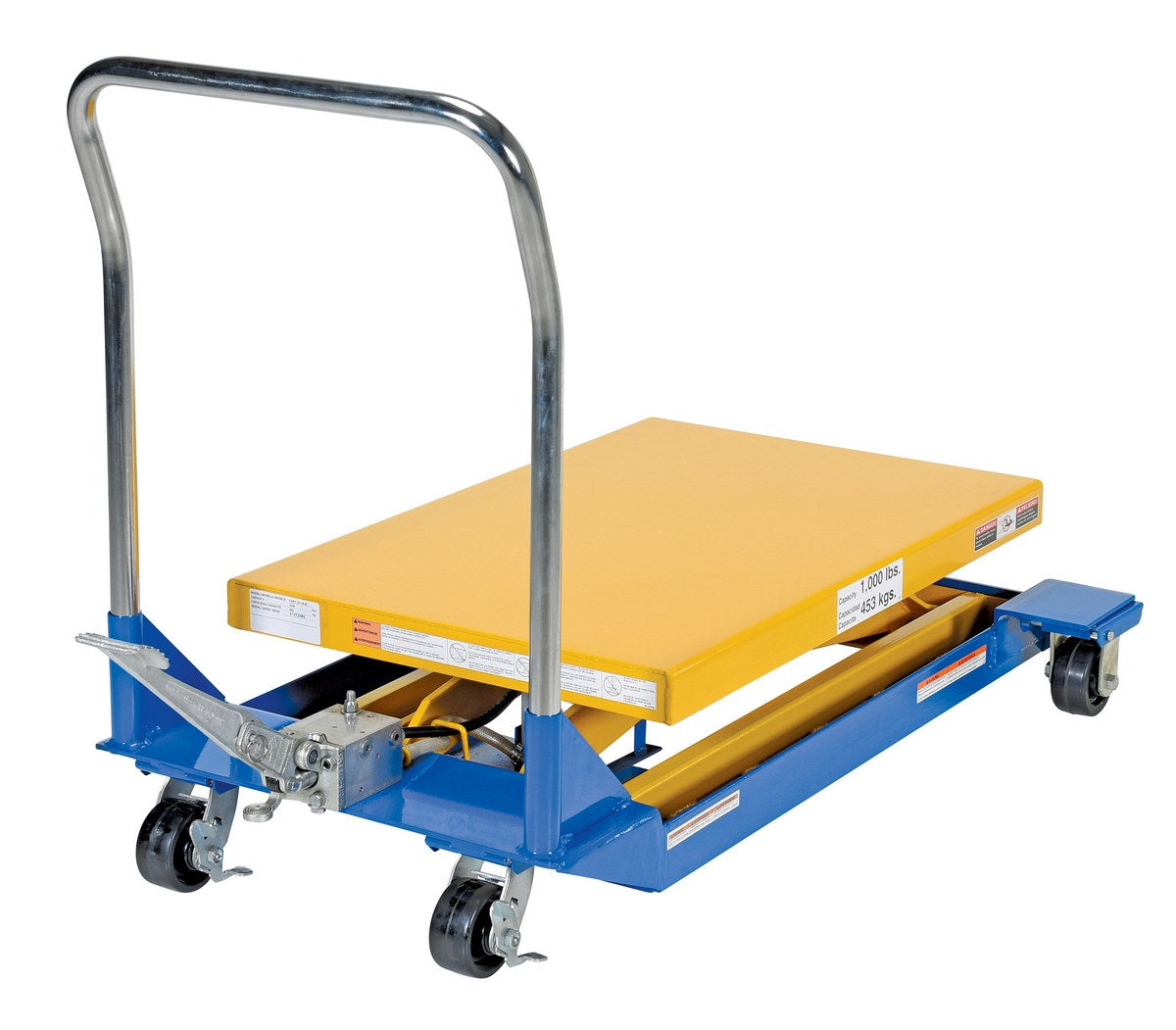 24" x 36" Manual Scissor Cart - Foot Pump w/ 1,000-lbs Capacity