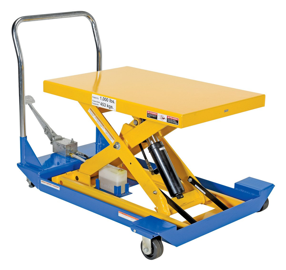 24" x 36" Manual Scissor Cart - Foot Pump w/ 1,000-lbs Capacity