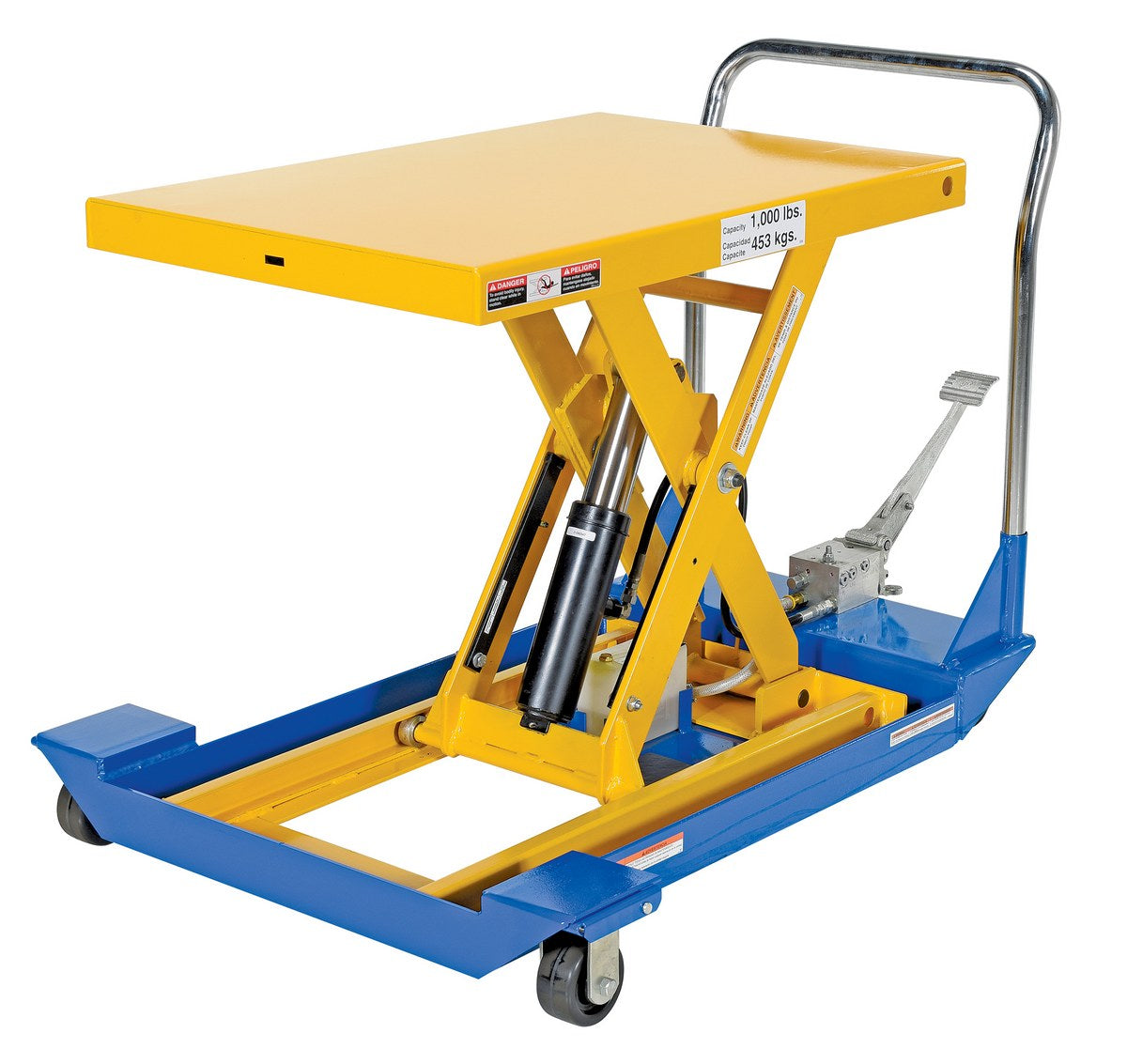 24" x 36" Manual Scissor Cart - Foot Pump w/ 1,000-lbs Capacity