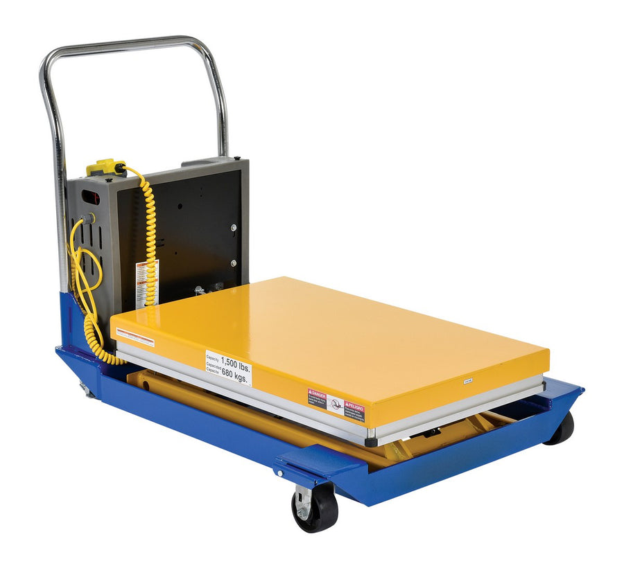 24" x 36" DC Powered Scissor Cart w/ 1,500-lbs Capcity