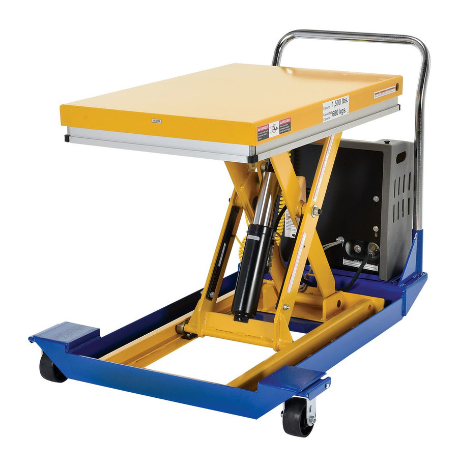 24" x 36" DC Powered Scissor Cart w/ 1,500-lbs Capcity