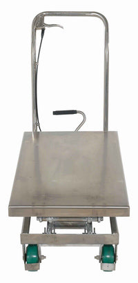 Thumbnail for 304 Stainless Steel Double Scissor Cart 36-1/4 In. x 19-3/8 In. 600 Lb. Capacity Silver