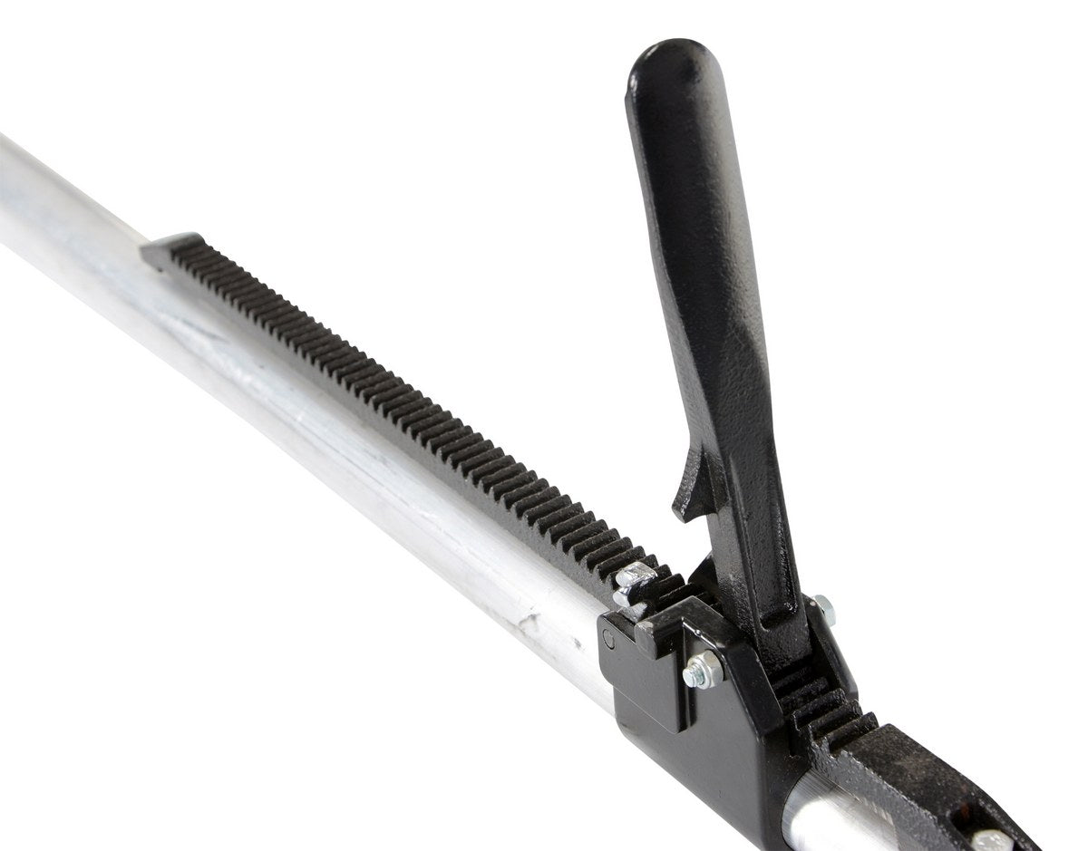Heavy Duty Aluminum Round Cargo Bar 89 In. to 104 In. Silver