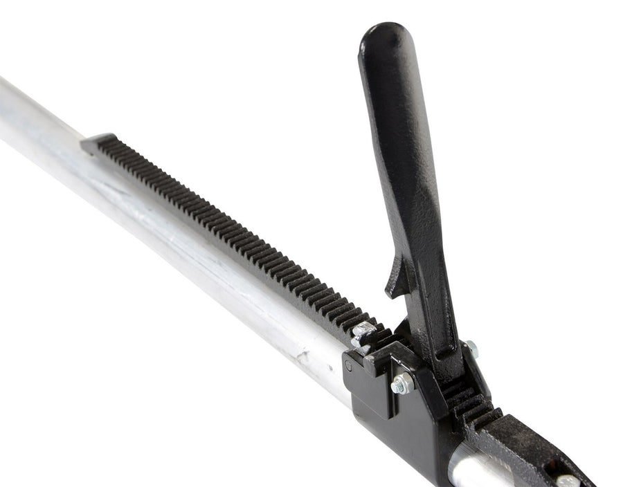 Heavy Duty Aluminum Round Cargo Bar 89 In. to 104 In. Silver