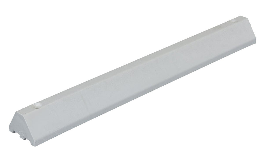 CAR STOP RECYCLED PLASTIC WHITE 48 IN - Model CS-S48-W