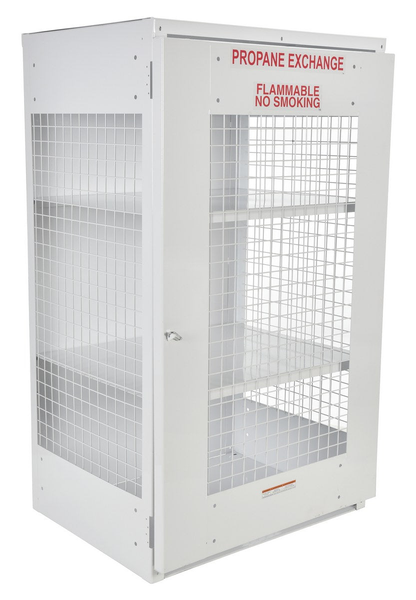 Vestil Expanded Metal Propane Exchange 18 Cylinder Cabinet
