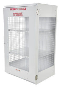Thumbnail for Vestil Expanded Metal Propane Exchange 18 Cylinder Cabinet