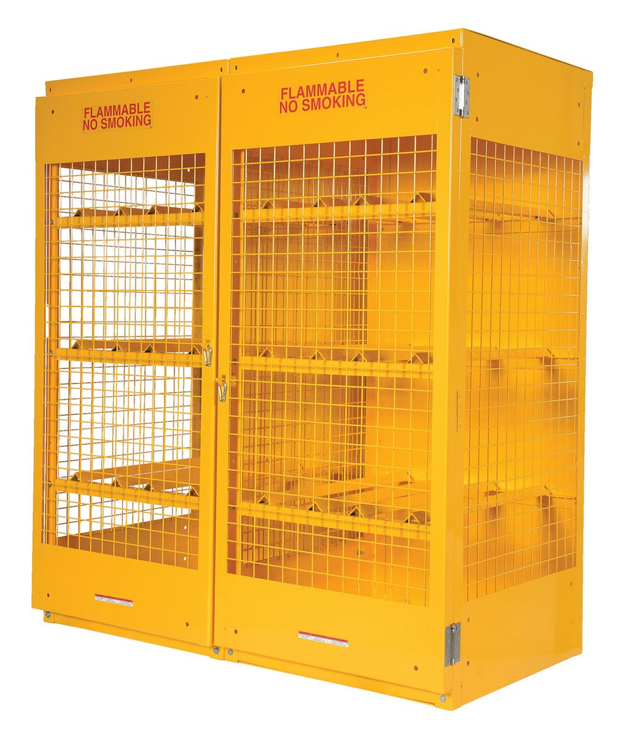 Vestil Horizontal 16 Cylinder Storage Cabinet
