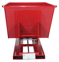 Thumbnail for 1 CuYd 70 Degree Light Duty Self Dumping Hopper w/ Bumper Release - Red