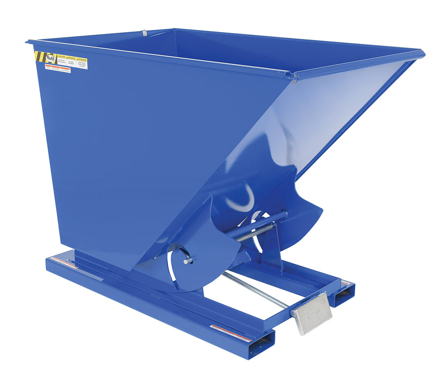 1-1/2 Cubic Yard Self-Dumping Steel Hopper w/Bump Release & 6,000-lbs Capacity