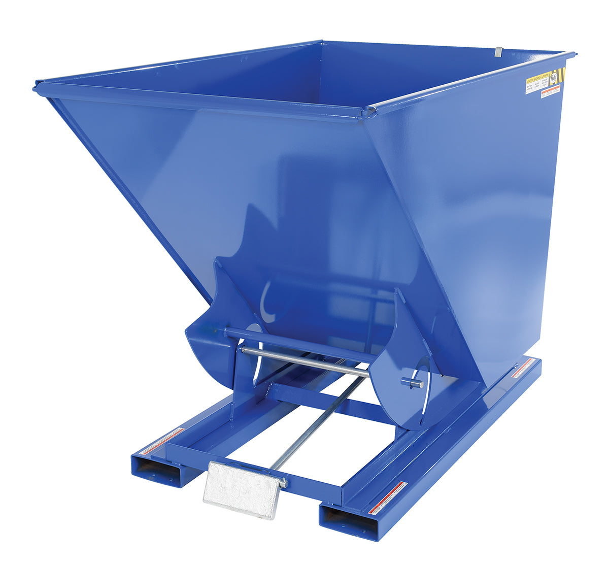 1-1/2 Cubic Yard Self-Dumping Steel Hopper w/Bump Release & 6,000-lbs Capacity