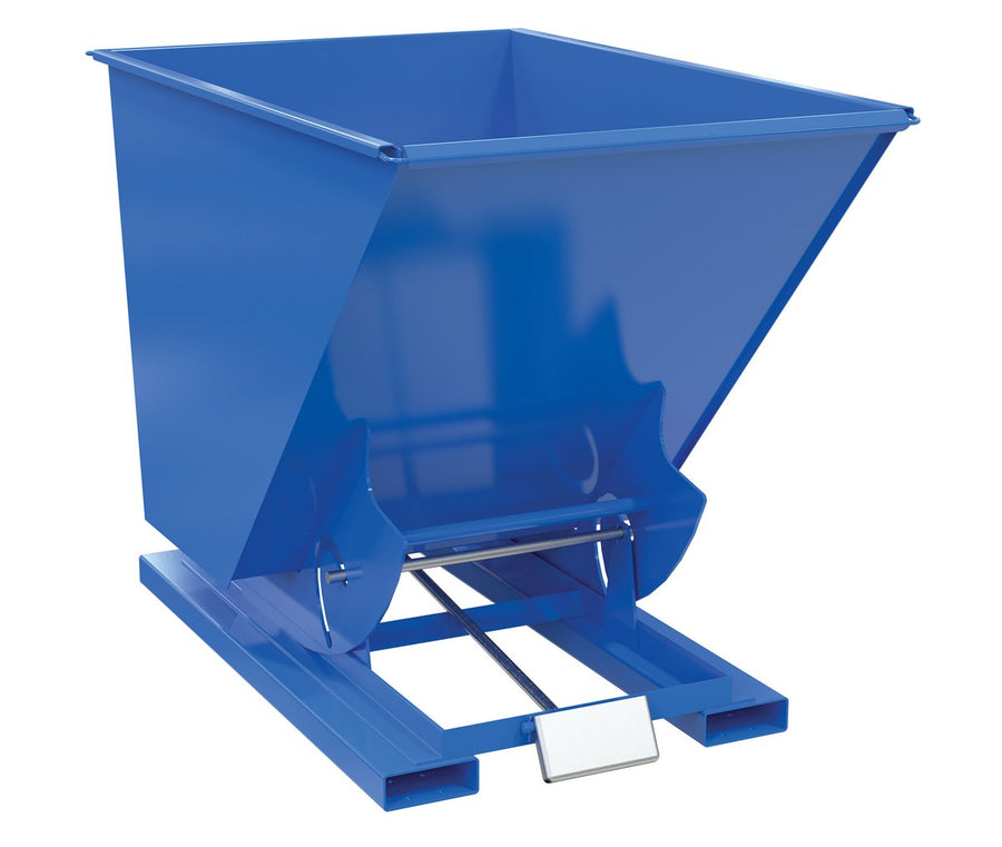 1-1/2 Cubic Yard Self-Dumping Steel Hopper w/Bump Release & 2,000-lbs Capacity