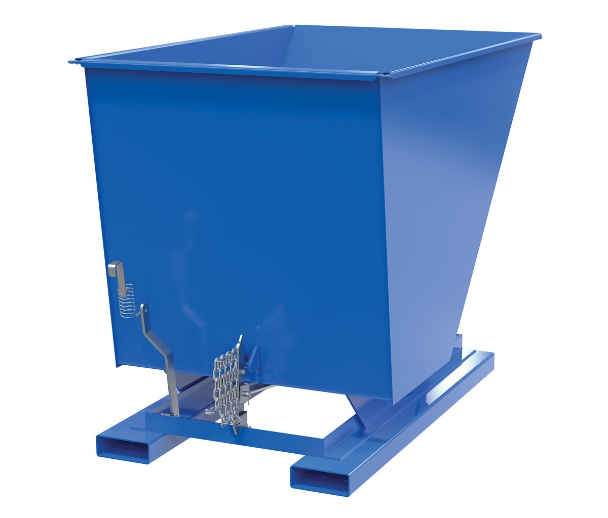 1-1/2 Cubic Yard Self-Dumping Steel Hopper w/Bump Release & 2,000-lbs Capacity