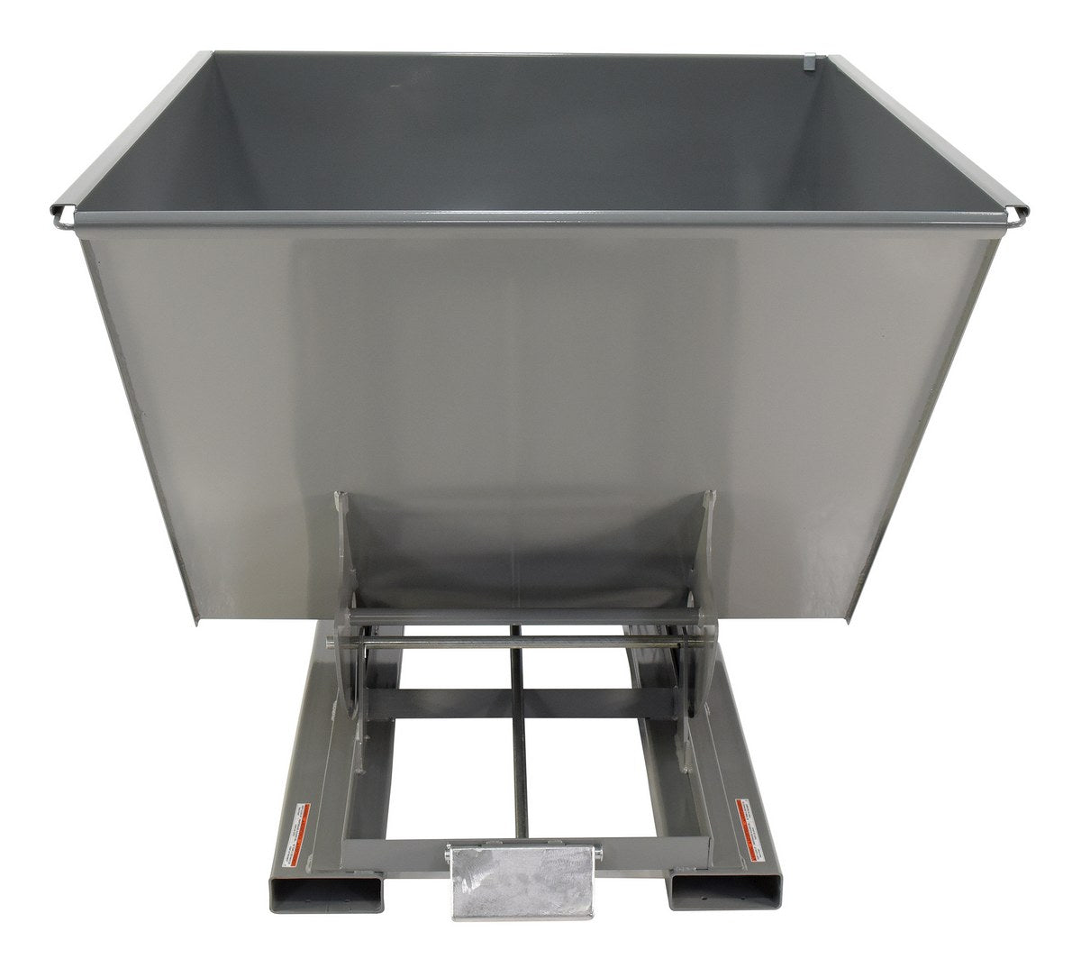 2 CuYd 70 Degree Medium Duty Self Dumping Hopper w/ Bumper Release - Gray
