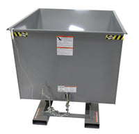 Thumbnail for 2 CuYd 70 Degree Medium Duty Self Dumping Hopper w/ Bumper Release - Gray