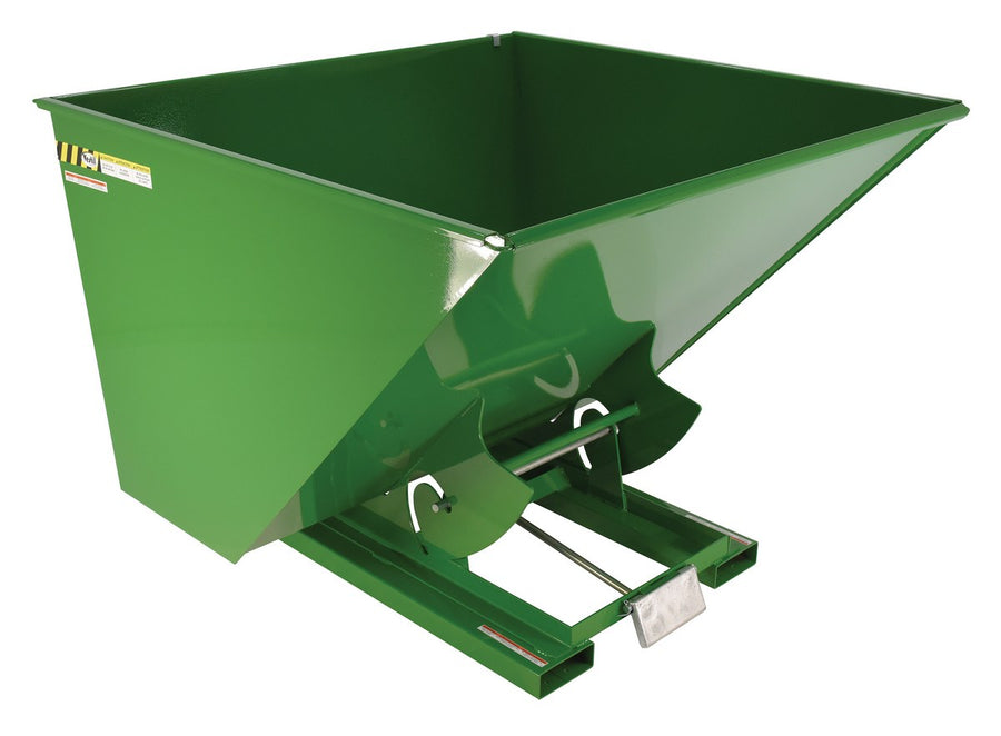 2-1/2 CuYd 70 Degree Heavy Duty Self Dumping Hopper w/ Bumper Release - Green