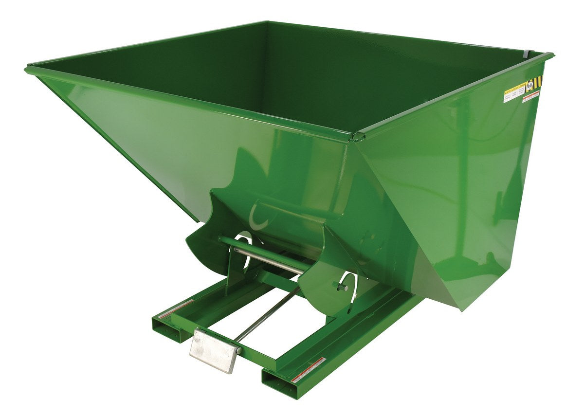 2-1/2 CuYd 70 Degree Heavy Duty Self Dumping Hopper w/ Bumper Release - Green