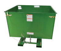 Thumbnail for 2-1/2 CuYd 70 Degree Heavy Duty Self Dumping Hopper w/ Bumper Release - Green