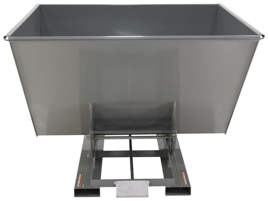 2-1/2 CuYd 70 Degree Heavy Duty Self Dumping Hopper w/ Bumper Release - Gray