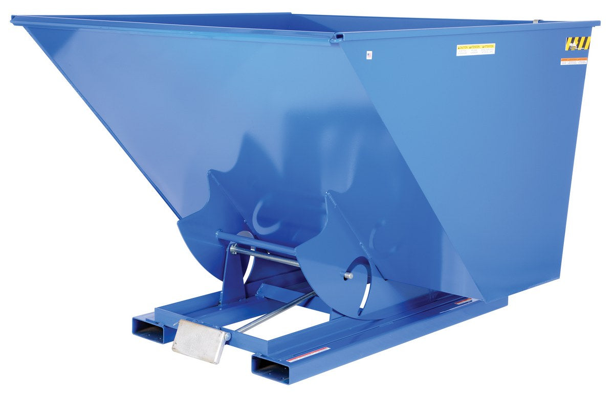 2-1/2 Cubic Yard Self-Dumping Steel Hopper w/Bump Release & 6,000-lbs Capacity