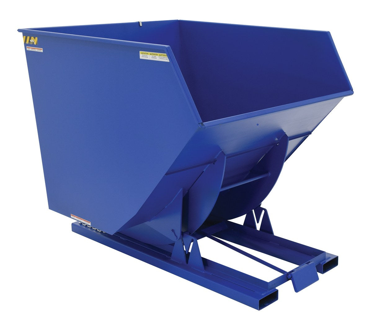 3-1/2 CuYd 70 Degree Heavy Duty Self Dumping Hopper w/ Bumper Release - Blue