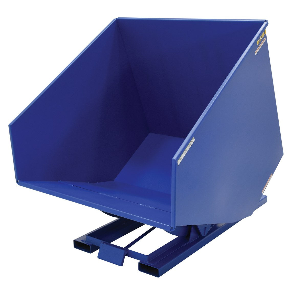 3-1/2 CuYd 70 Degree Heavy Duty Self Dumping Hopper w/ Bumper Release - Blue