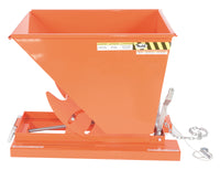 Thumbnail for 1/2 CuYd 70 Degree Heavy Duty Self Dumping Hopper w/ Bumper Release - Orange