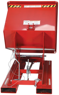 Thumbnail for 1/2 CuYd 70 Degree Light Duty Self Dumping Hopper w/ Bumper Release - Red