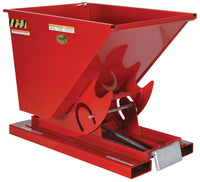 Thumbnail for 1/2 CuYd 70 Degree Medium Duty Self Dumping Hopper w/ Bumper Release - Red