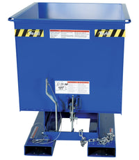 Thumbnail for 1/2 CuYd 70 Degree Medium Duty Self Dumping Hopper w/ Bumper Release - Blue