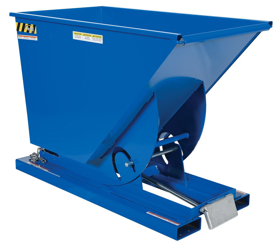 3/4 Cubic Yard Self-Dumping Steel Hopper w/Bump Release & 6,000-lbs Capacity