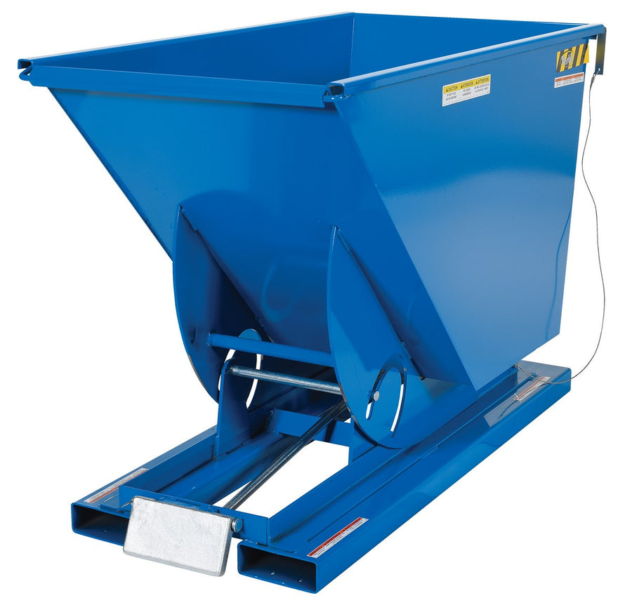 3/4 Cubic Yard Self-Dumping Steel Hopper w/Bump Release & 6,000-lbs Capacity